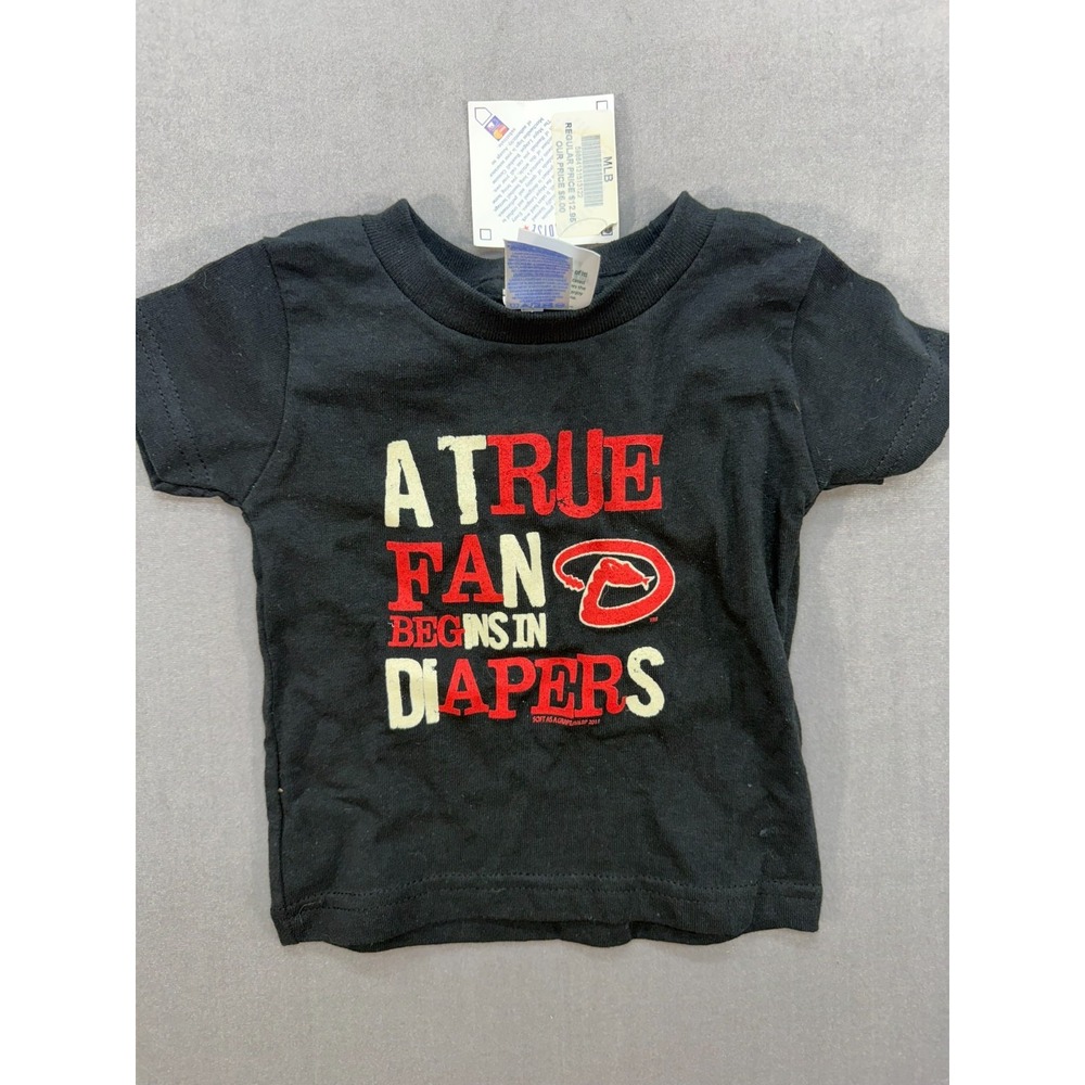 NWT Baby‎ MLB Arizona Diamondbacks Black Shirt Size 12 Months
